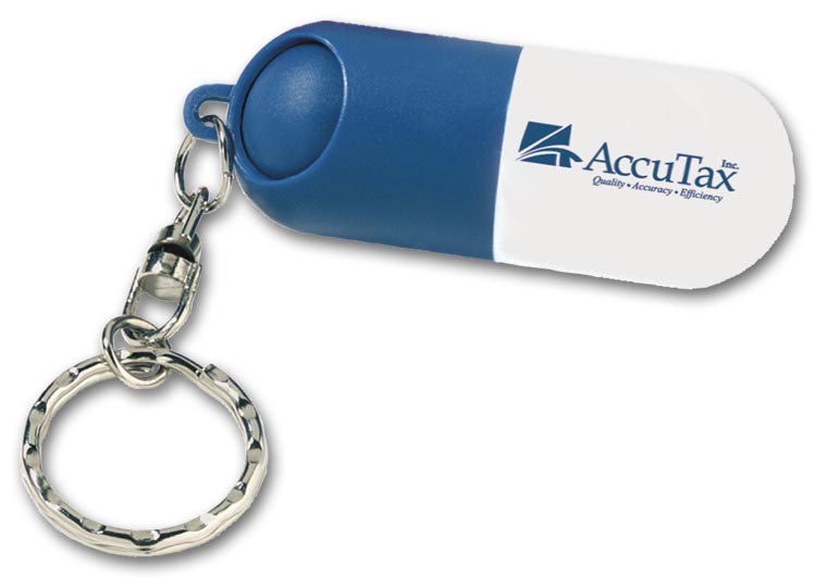 Promotional Pill Holder Key Ring with Custom option