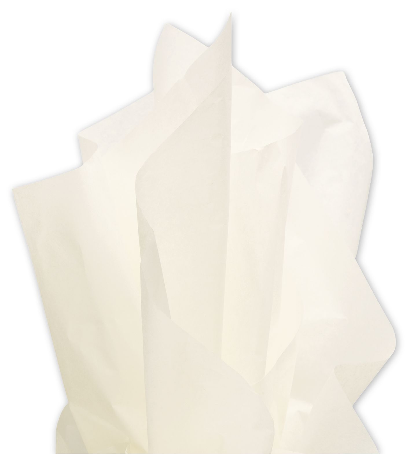 Dress up your gifts with this vibrant solid ivory tissue paper. Mix and match with colors or patterns for added style.