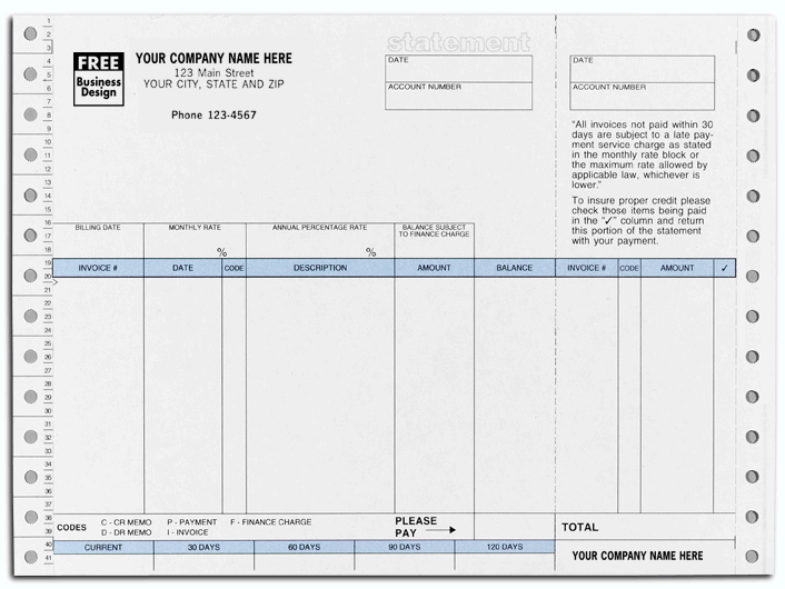 Custom Continuous Pest Control Statements are ideal for organizing your monthly billing cycle. Customizable online.