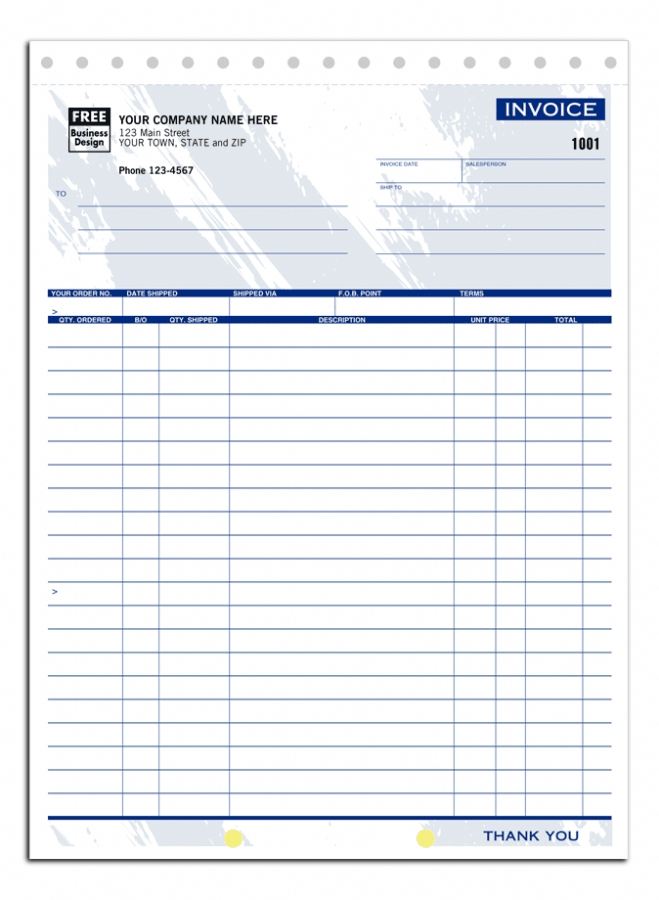 122T - Customized Shipping Invoices Printing