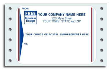 1244 - Continuous Mailing Labels - Postal Endorsement
