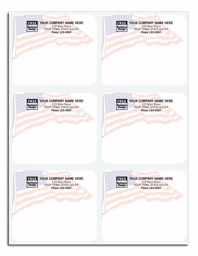 12779 - Patriotic Laser Mailing Labels