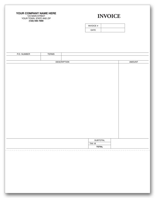 This perfect invoice allows for easy and clear billing.