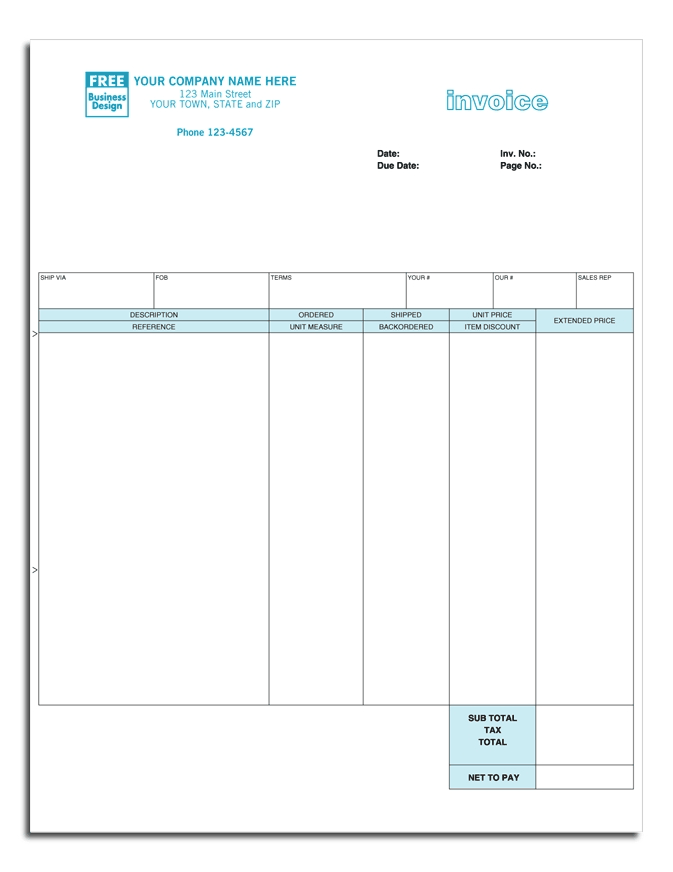 Perfect for any service, this Laser Invoice ensures you have enough room to record any necessary info.