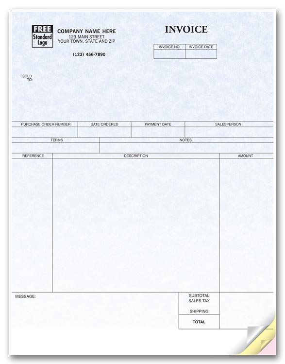 Laser Service Invoices allow you to keep an accurate track of your services.