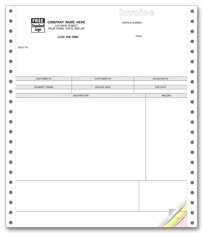 13341 - Continuous Peachtree Service Invoices