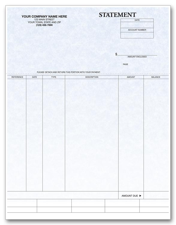 Perfectly simple Laser Invoices to record all necessary information.