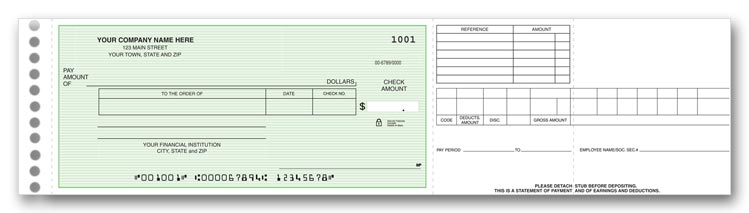 Custom Payroll/Expense Check