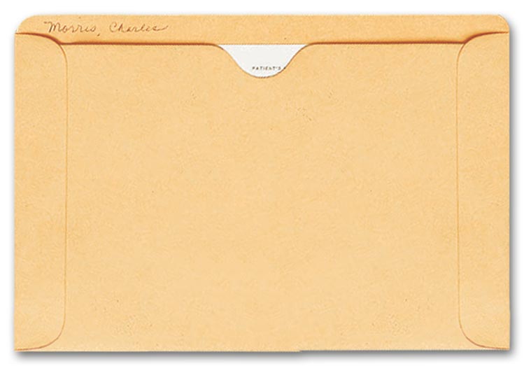 Custom Straight Tab Card File Pocket