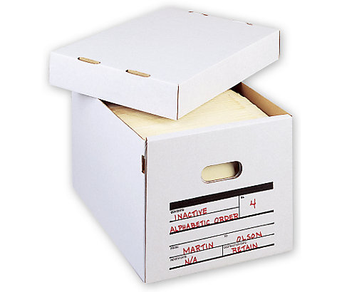 Boxes are open on top with pre-printed labeling area. Shipped flat for easy storage & assembly.