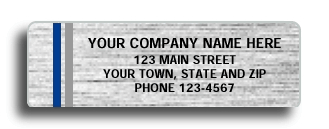 These Silver Chrome labels allow yoru customers to know who to call for service.