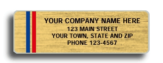 1509 - Gold Chrome Labels