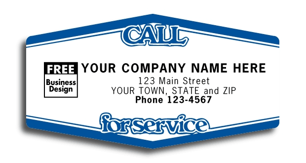 1514 - Weatherproof Call For Service Labels
