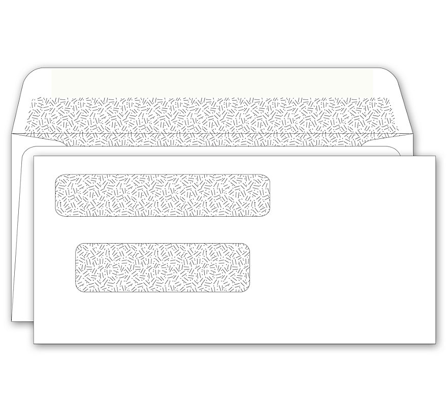 Plain white envelope for office use, white paper
