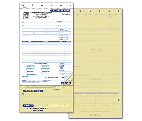 Easily record costs in preprinted sections for materials, labor & more.