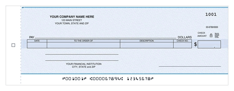 These versatile checks allow you to keep a record of all the bills you pay.