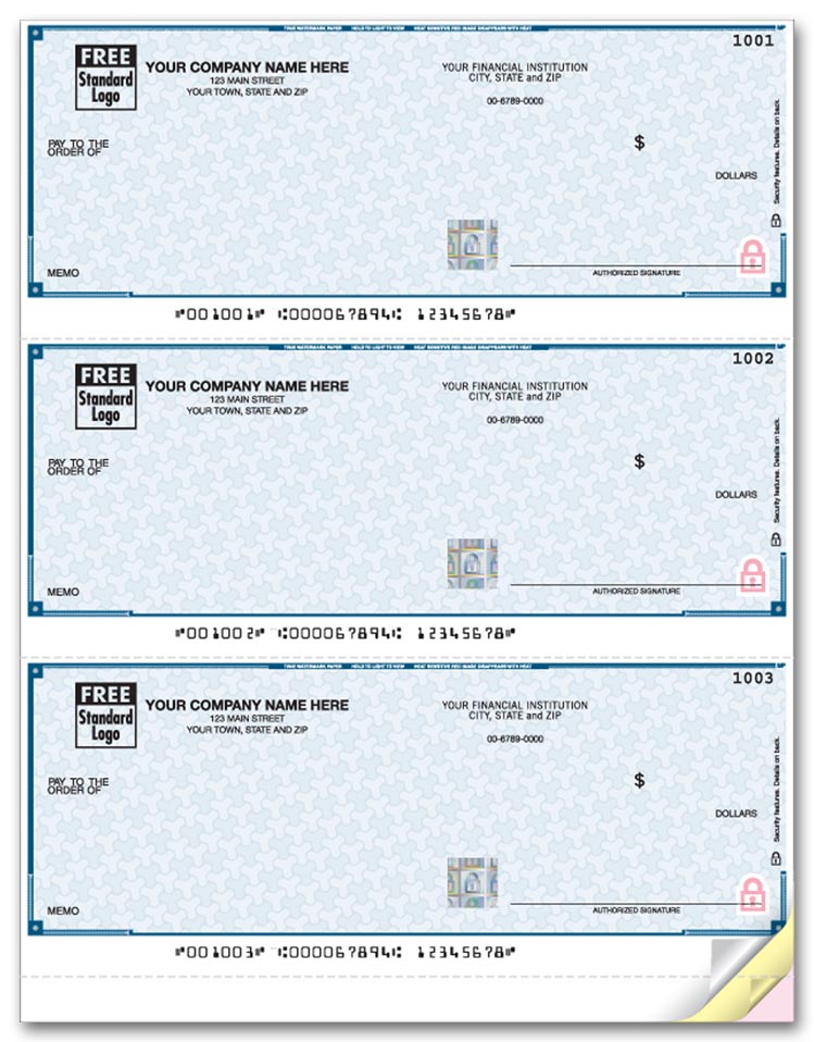 These High Security Laser Checks are perfect for paying any bills. Print 3 checks at a time.