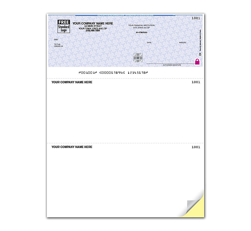 These handy checks allow you to pay for almost anything. With 2 detachable bottom stubs for necessary details. 