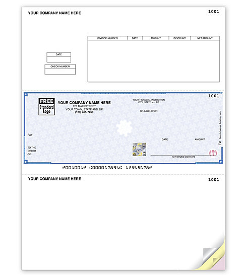 SDLM201 - Accounts Payable Peachtree Laser Checks, Top Detailed Stub