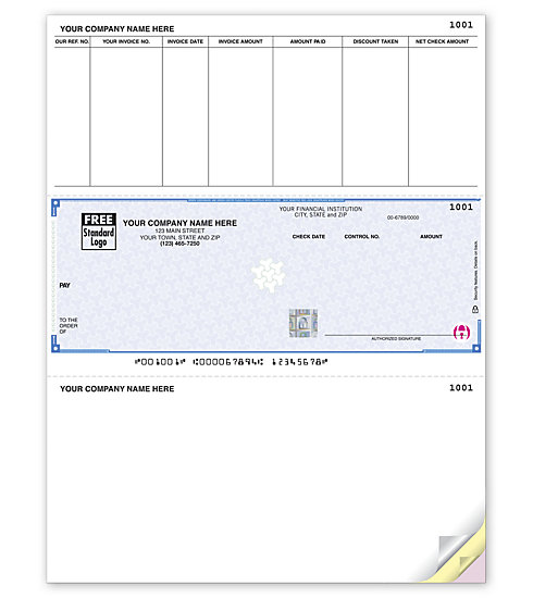 These Laser Accounts Payable Checks are perfect for paying your payables. With 2 detachable stubs. Choose your background.