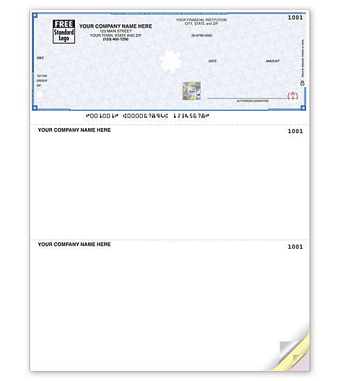 SDLT121 - Laser Personalized Checks Printing on Secure Paper