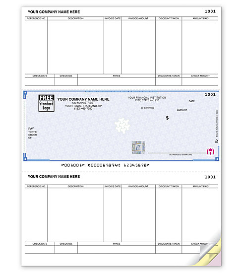 These Accounts Payable Checks work with your Peachtree software. 2 detachable stubs. Choose your check color.