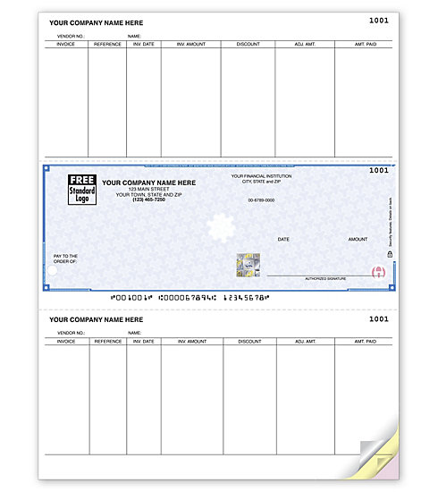These Accounts Payable Checks let you pay multiple invoices at once. Choose your check color and typestyle.