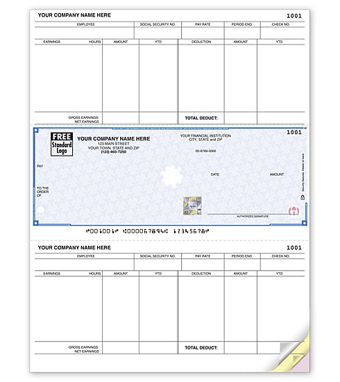 These Laser Mas® Payroll Checks are perfect for paying your employees. Use with inkjet or laser printer. 