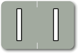 M196 - Individual End-Tab Labels - Letter I