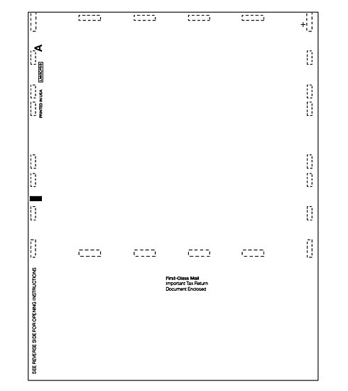 TF5501 - Blank 1099-Misc Form - Self-Mailer