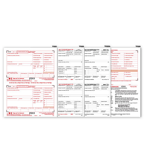 TF5636 - Laser W-2 Tax Forms Kit 