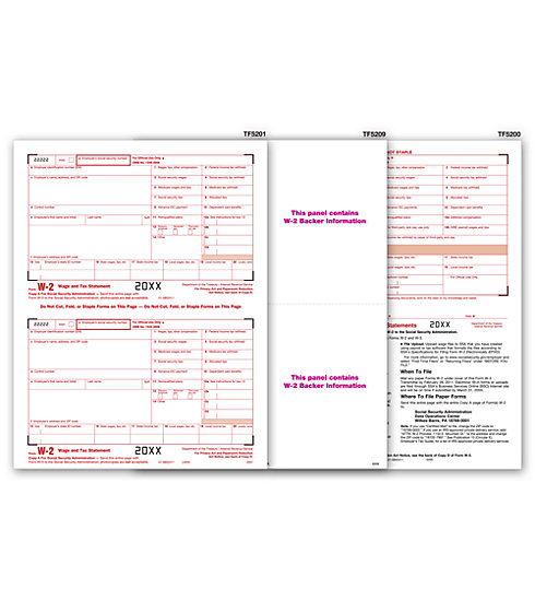 TF5640 - Laser W-2 Form - Traditional, 4-part