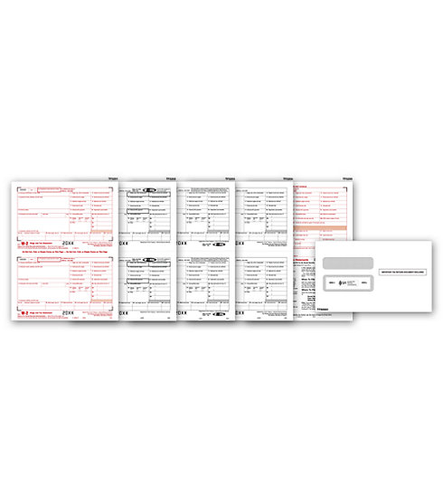 TF5645E - Laser W-2 Forms Kit with Envelopes, 4-part