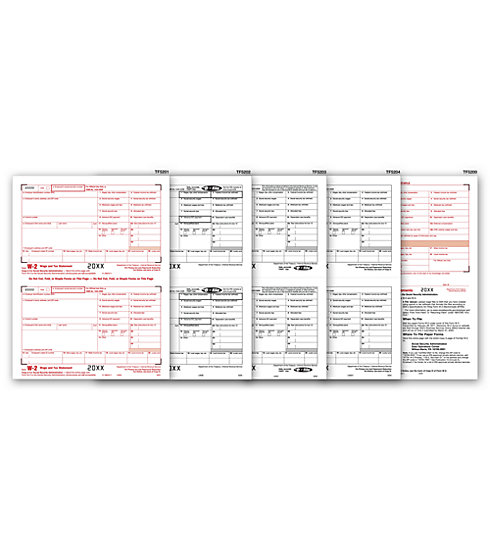TF5650 - Laser W-2 Forms Kit, 6-part 