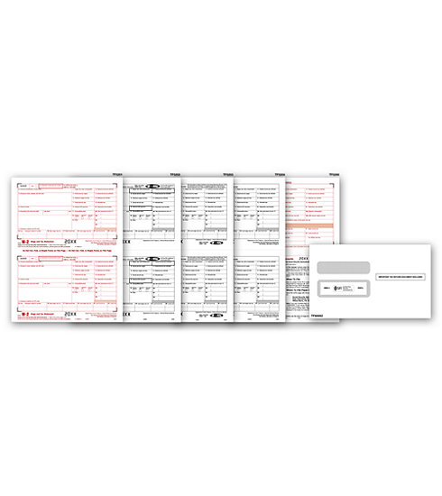 TF5655E - Laser W-2 Forms Kit with Envelopes, 8 Part 