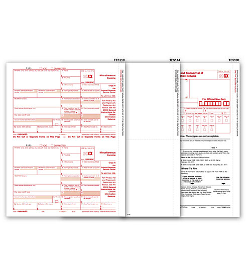 TF6173 - Laser 1099 Form - Misc. Income, 4-part