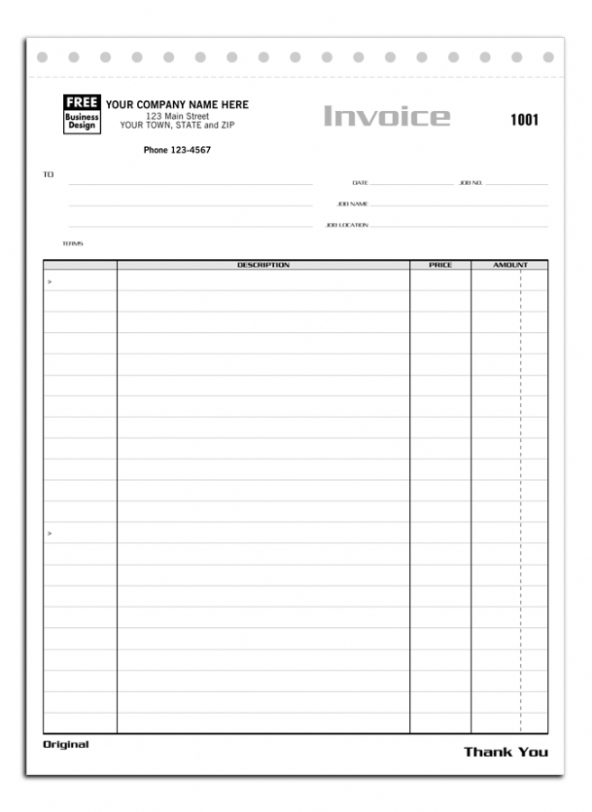 209 - Personalized Job Invoices