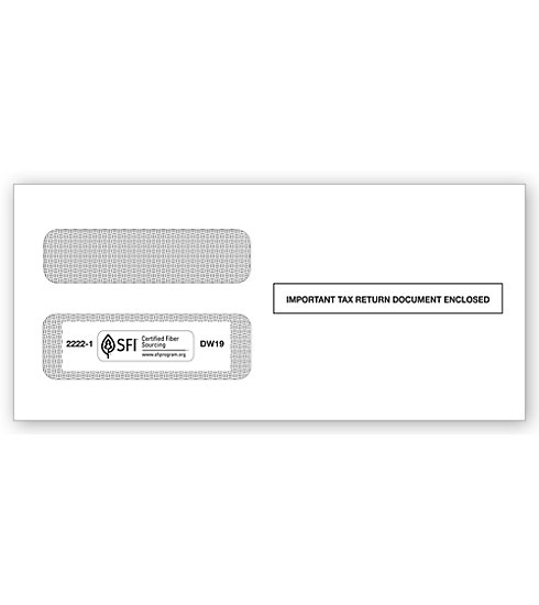 TF22221 - Double-Window Envelope For 1099's