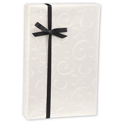 This beautiful and simple white wrapping paper is perfect for all of your gift wrapping needs. 