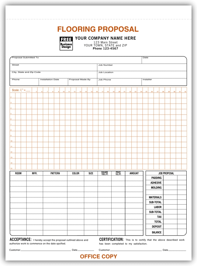 265 - Custom Flooring Proposal Form