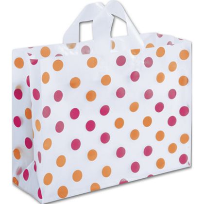 Package your gifts or purchases stylishly with these Frosted Plastic Shopping bags. 