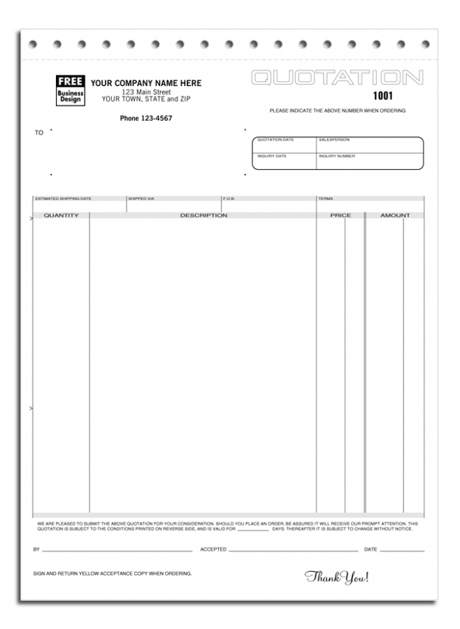 290 - Personalized Quotation Forms