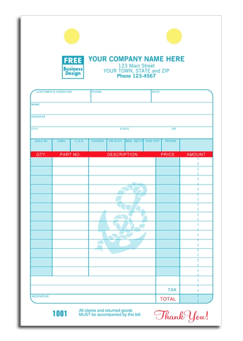 3026 - Marine Order Forms | Boat Sale & Parts Forms