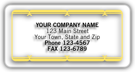 These transparent labels are ideal for allowing your customers to know who to call for service.