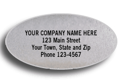 Silver Foil Oval Labels are the perfect way to advertise your business. 