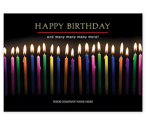 Greet your family and friends with this clever, Joyful Candles Birthday Cards