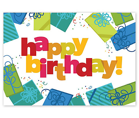 Greet your family and friends with this clever, colorful Happy Blast Birthday Cards.
