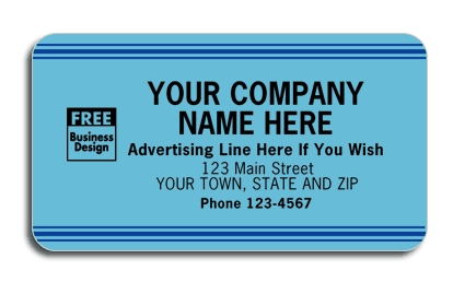 Blue Advertising and Service Labels are ideal for ensuring your customers remember who to call for service.