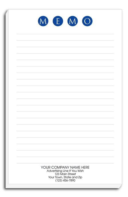 3859 - Notepads - Large Personalized Notepad Printing