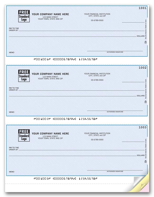 These MYOB® Laser Checks are perfect for paying all of your bills. Choose your check background.